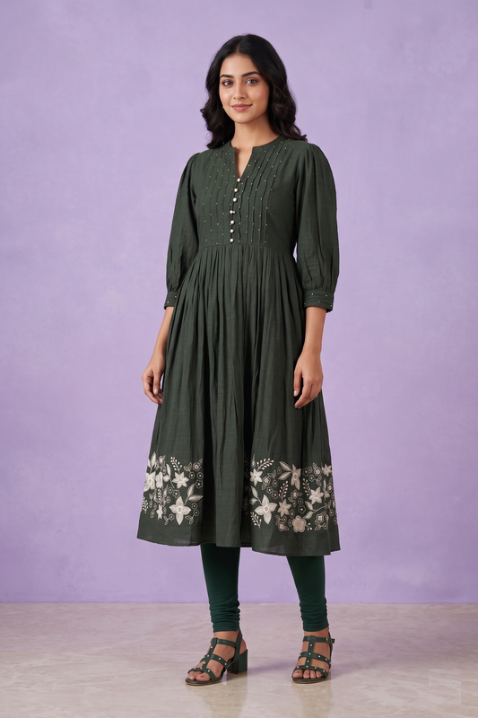 Mehandi Green Colour Only Kurti (LC-WKIC_460)