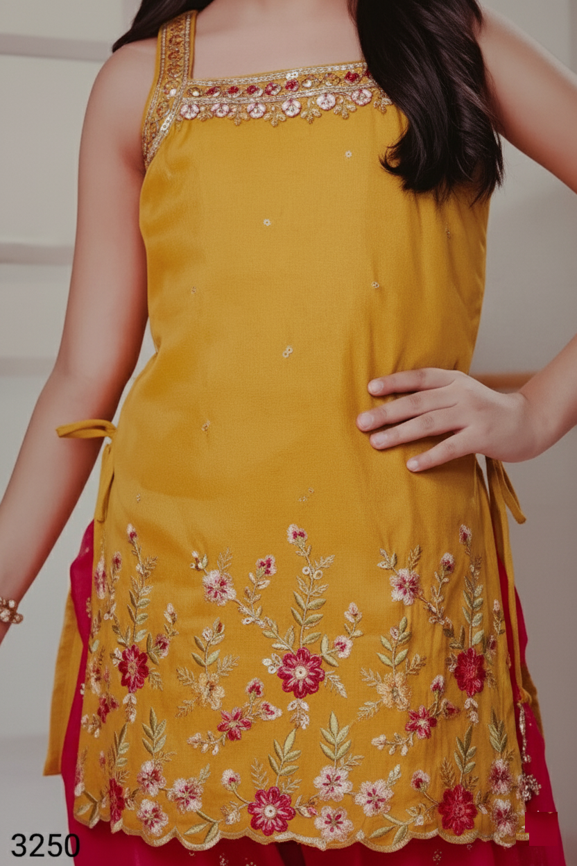 Mustard Colour Chudidar(GE-GCHU_3250)