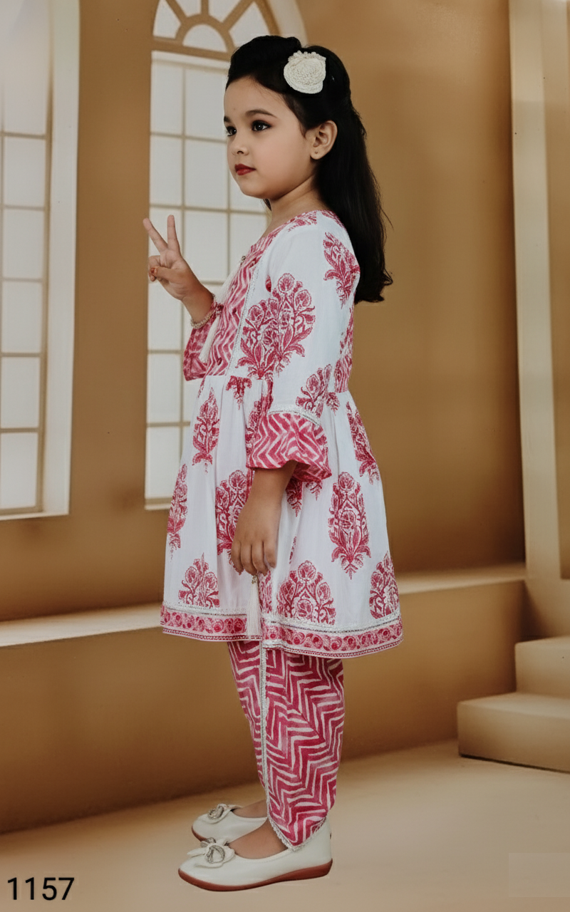 Pink Colour Chudidar(GE-GCHU_1157)