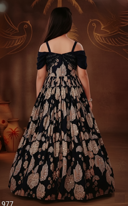 Blue Colour Gown(GE-GGWN_977)