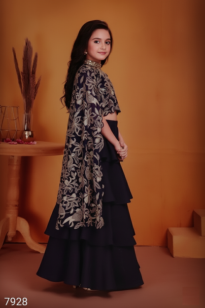 Purple Colour Ghaghra Choli(GE-GGHC_7928)