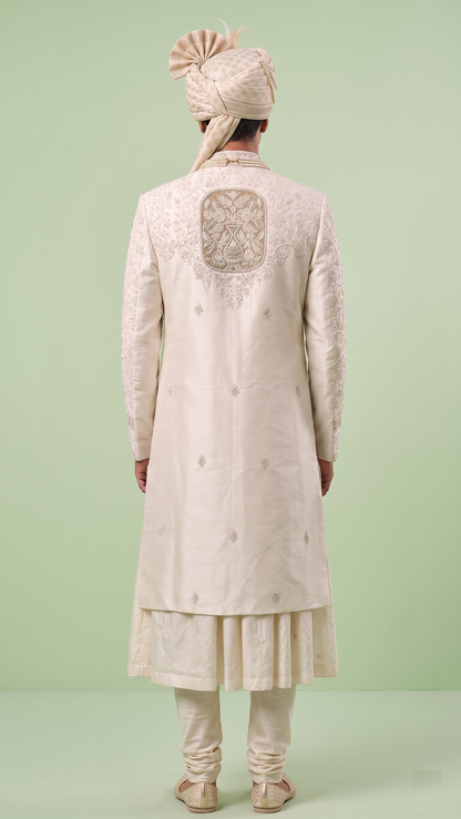 Cream Colour Sherwani(ME-MSRW_12366)