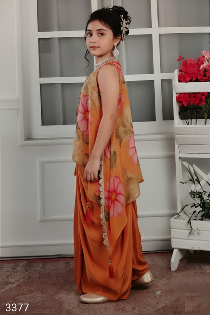 Orange Colour Chudidar(GE-GCHU_3377)