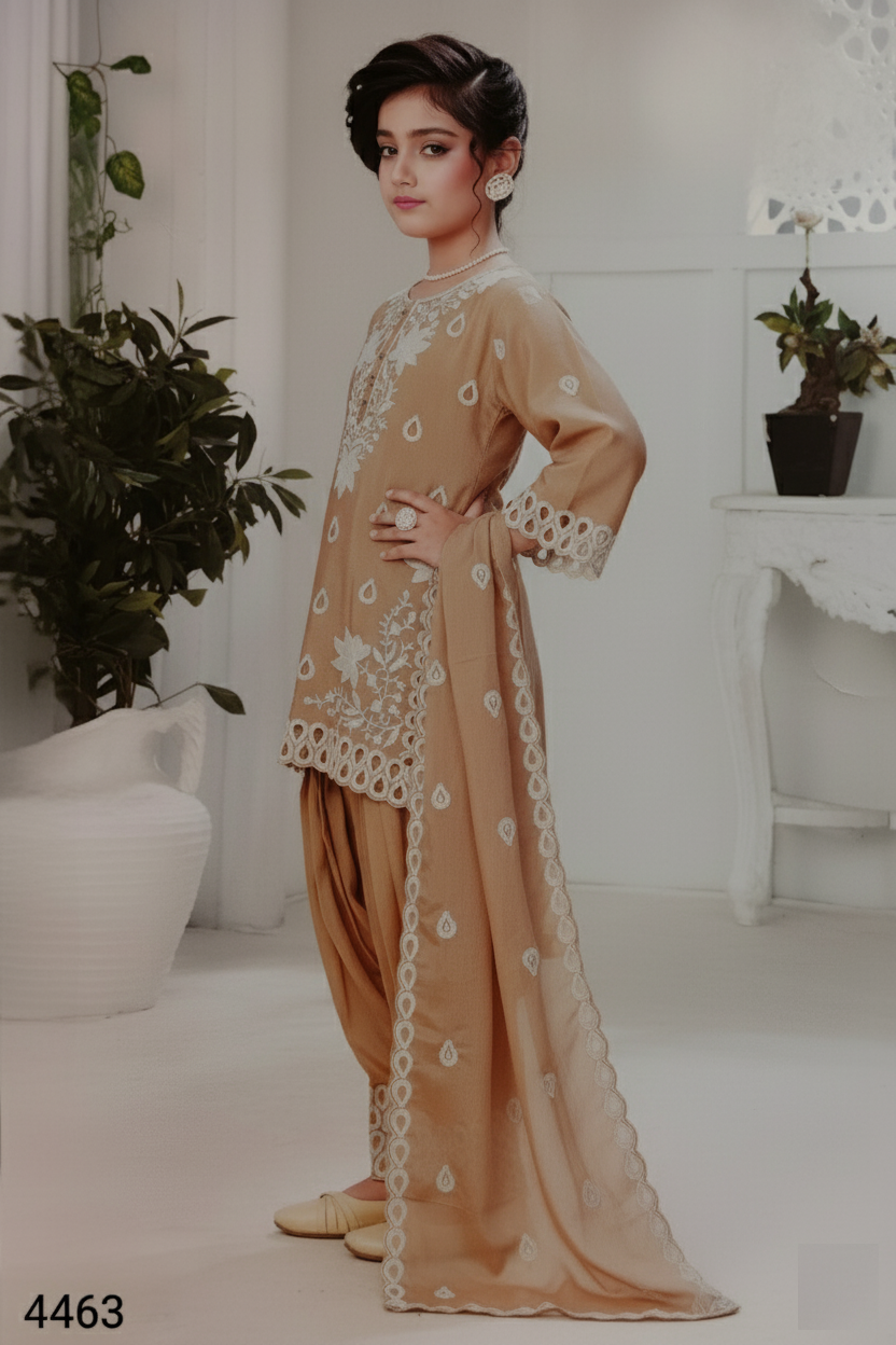 Fawn Colour Chudidar(GE-GCHU_4463)