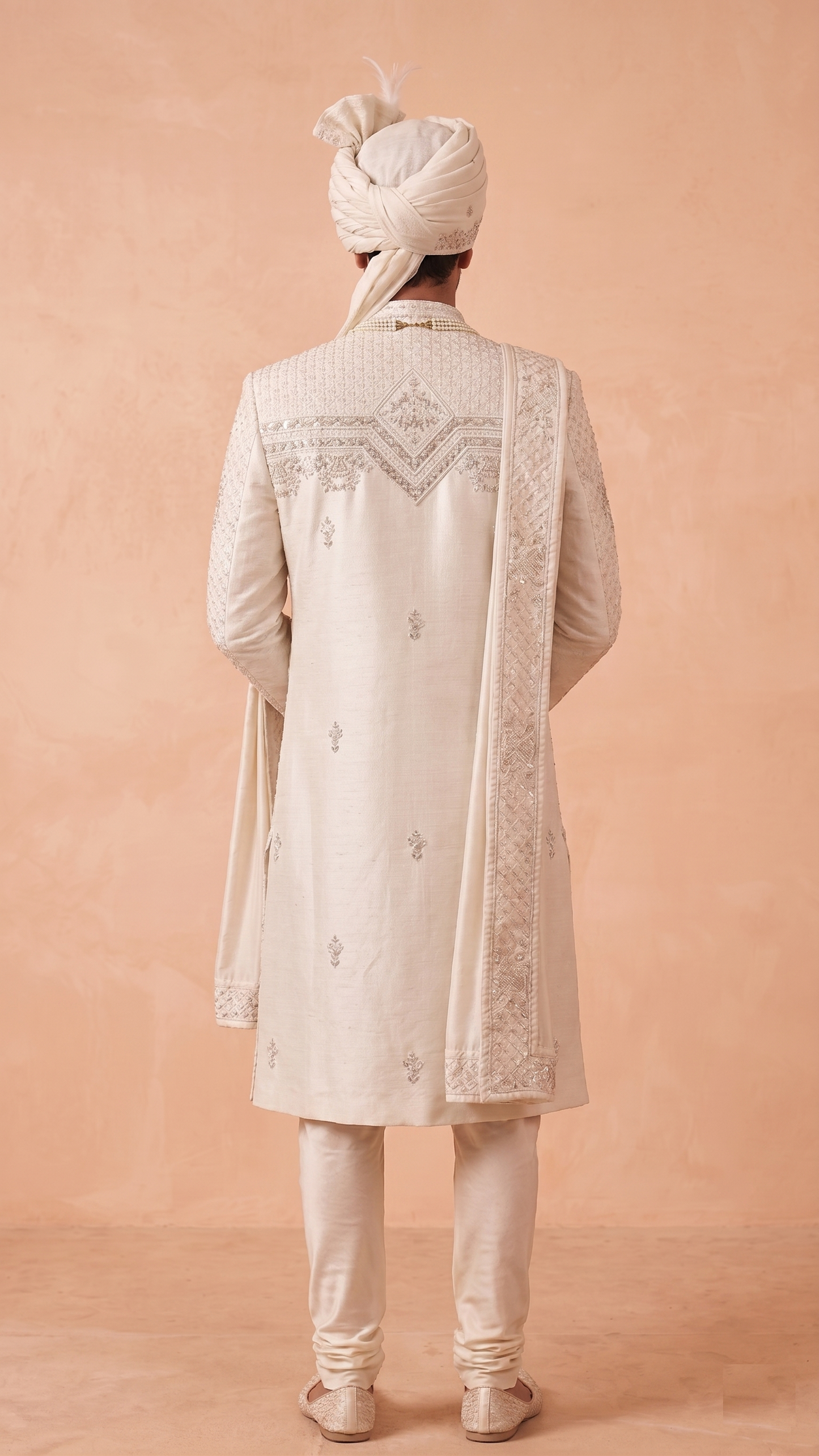 Cream Colour Sherwani(ME-MSRW_D 8992)