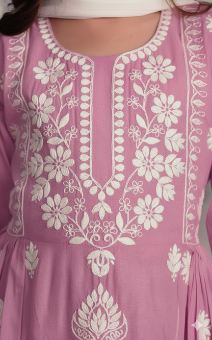 Purple Colour Chudidar(GE-GCHU_7094)