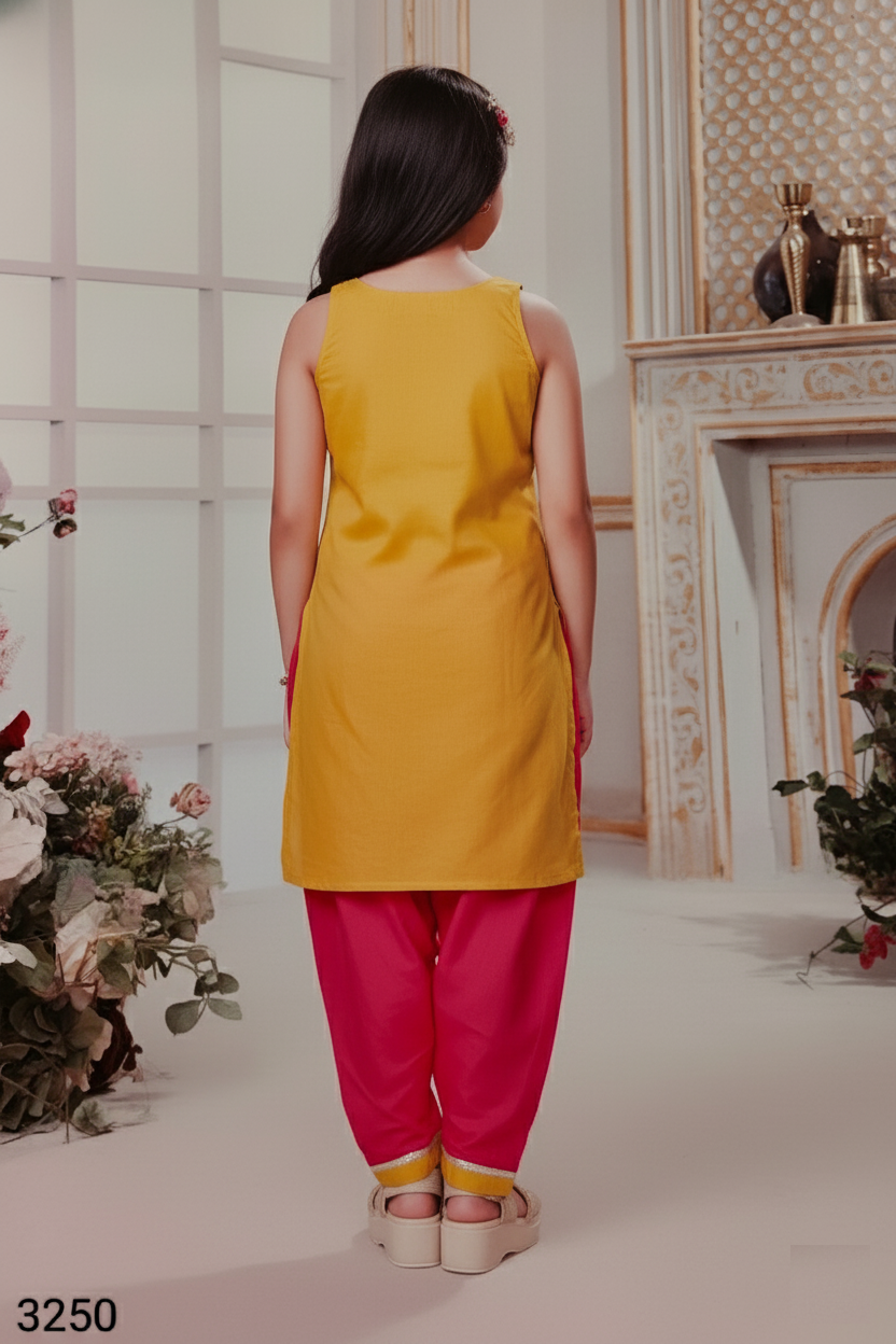 Mustard Colour Chudidar(GE-GCHU_3250)