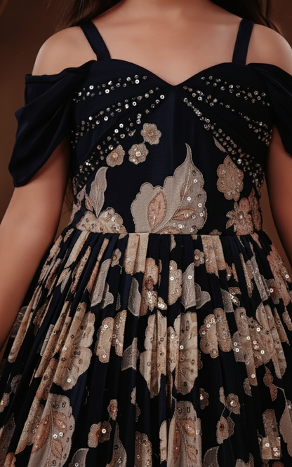 Blue Colour Gown(GE-GGWN_977)