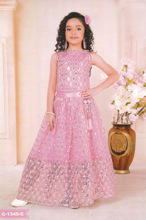 Pink Colour Ghaghra Choli(GE-GGHC_1349)