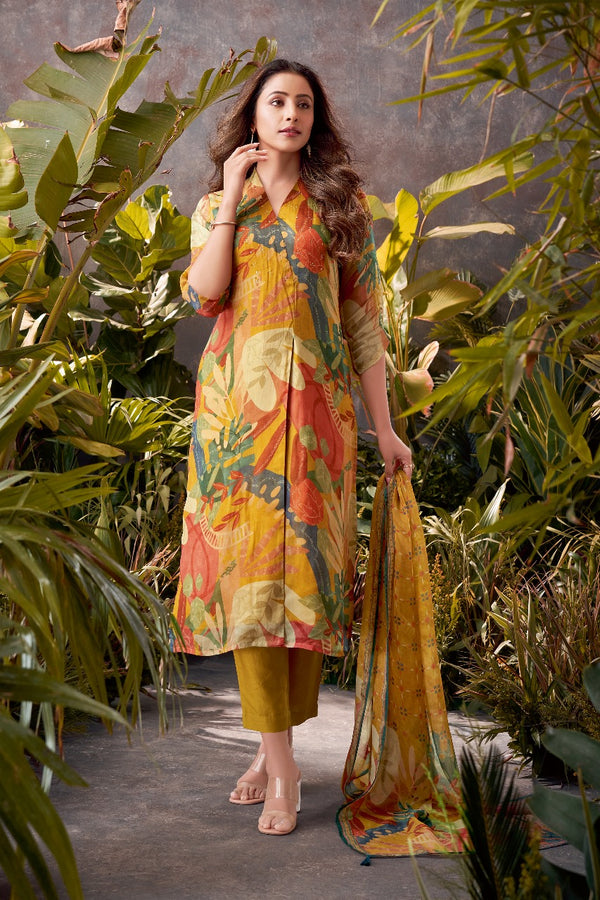 Mustard Colour Kurti Set(LC_WPNS_6403)
