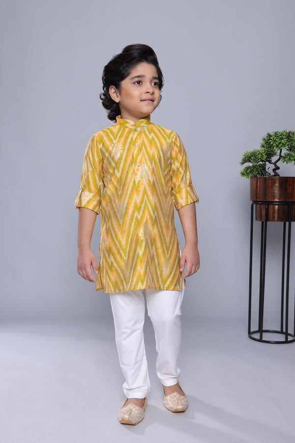 Gold Colour Kurta Set(BE-BKUS_1585)