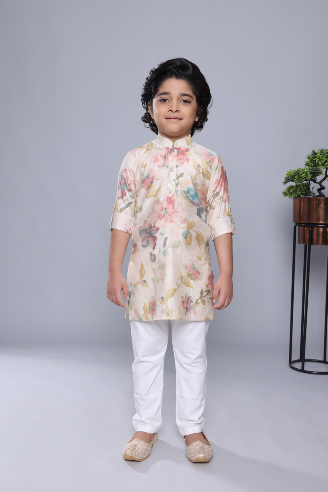 Fawn Colour Kurta Set(BE-BKUS_1589)