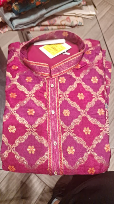 $NDUS$ Magenta Color Kurta Set (ME-MKUS_4209E)