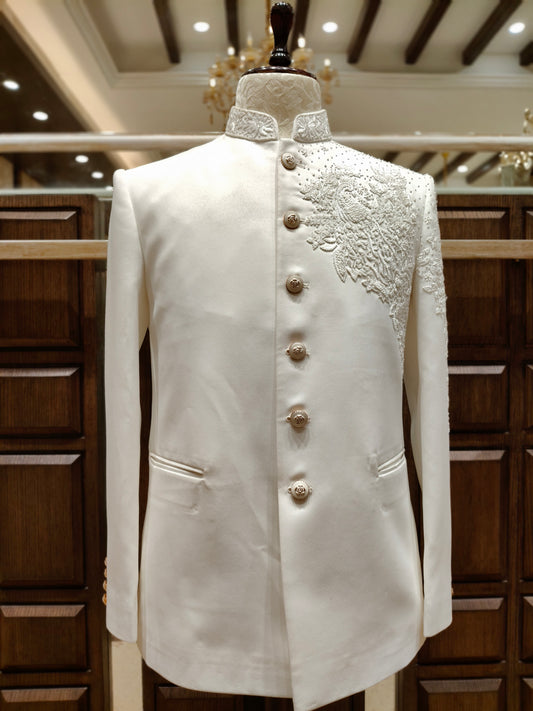 Ivory Colour Jodhpuri Suit(ME-MJOD_JP 8341 D)