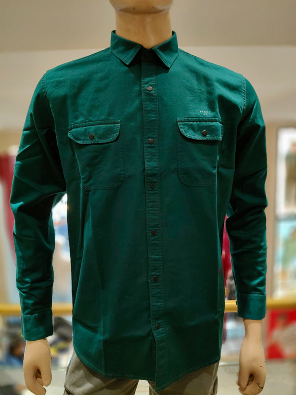 Peacock Green Colour Casual Shirt(MC-MSHC_9876M)