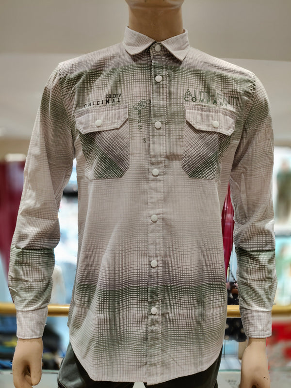 Green Colour Casual Shirt(MC-MSHC_GSF  BINGO  9)