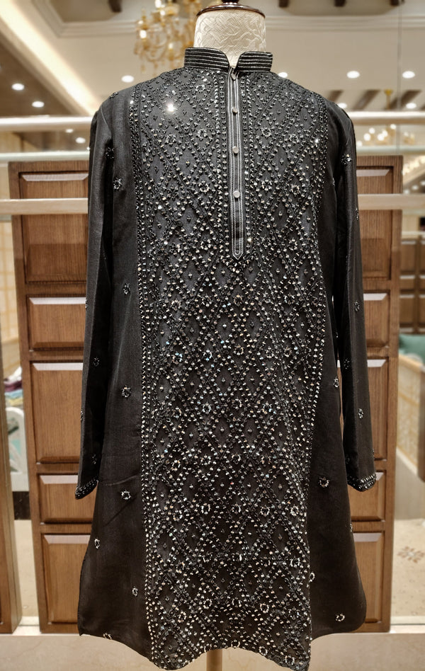 Black Colour Kurta With Bottom(ME-MKUS_9200)