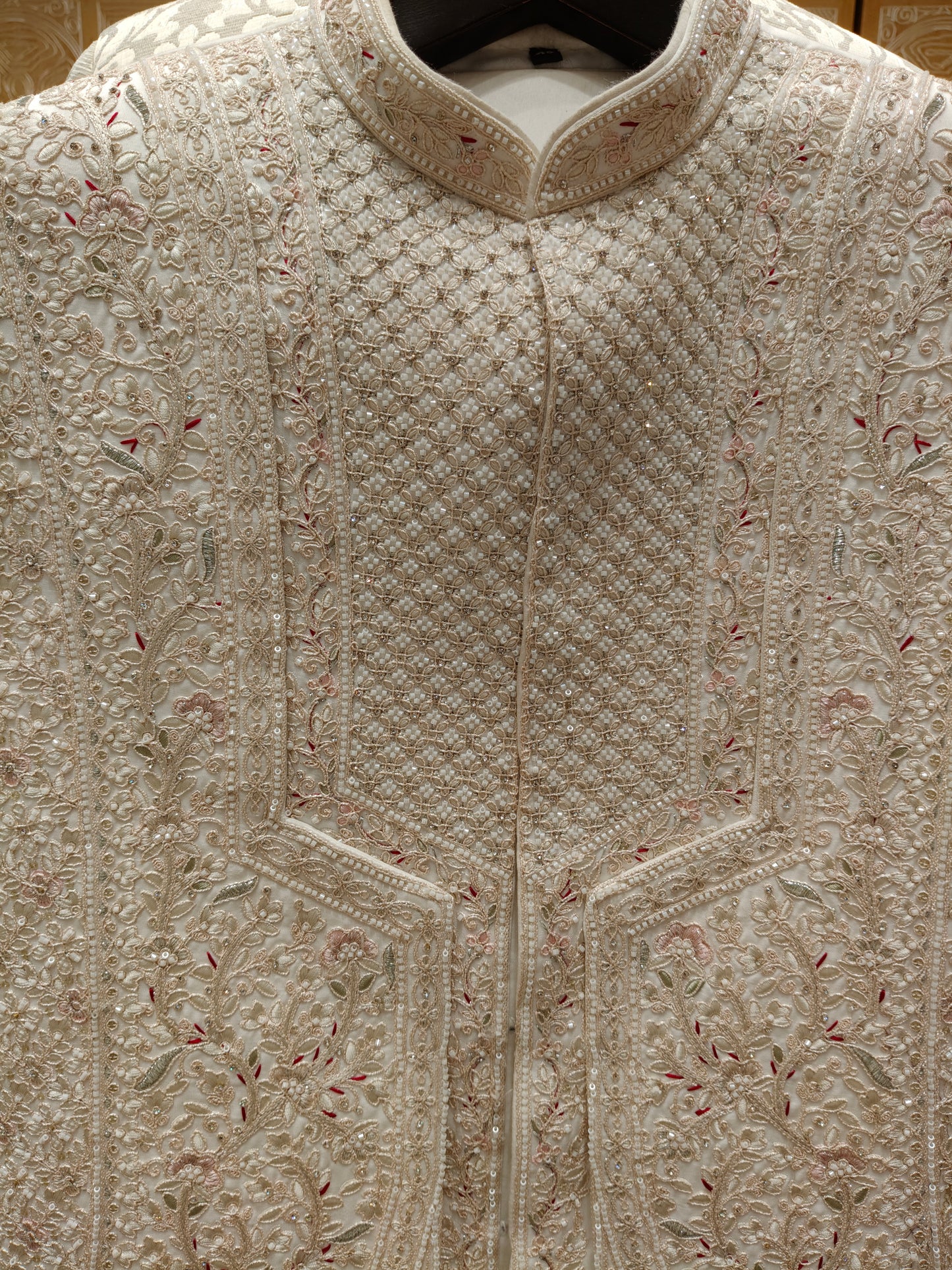 Cream Colour Sherwani(ME-MSRW_MZ 5101 W 2)