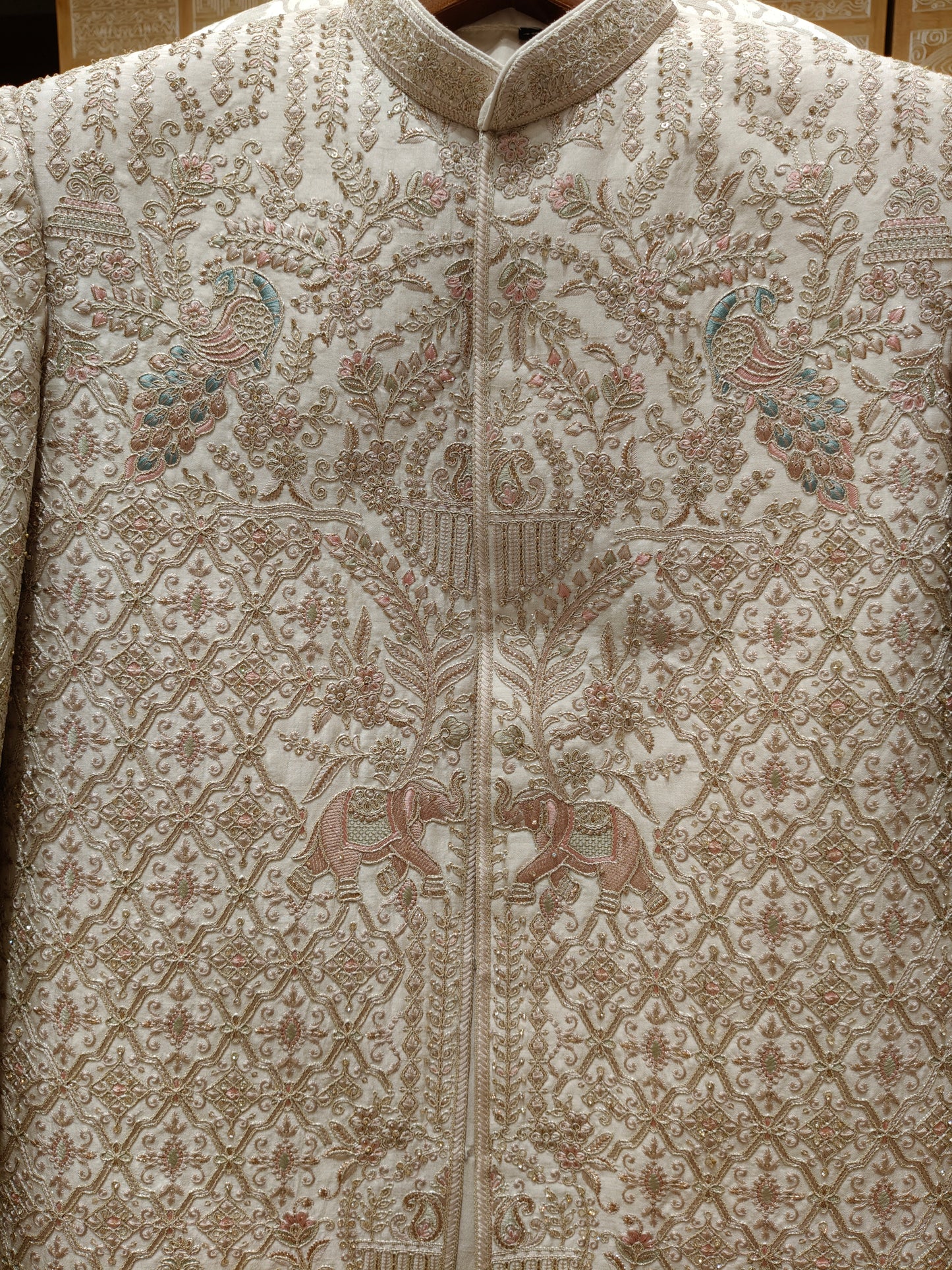 Ivory Colour Sherwani(ME-MSRW_NT 805 D 1)