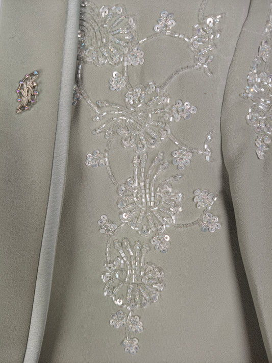 Sage Green Colour Coat Suit(BE-BCSU_2418)