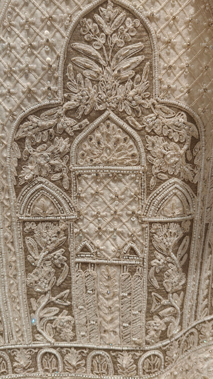 Cream Colour Sherwani(ME-MSRW_12366)
