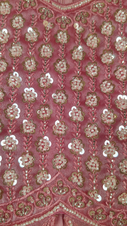 Dusty Rose Pink Colour Plazo Set(GE-GPZS_3536)
