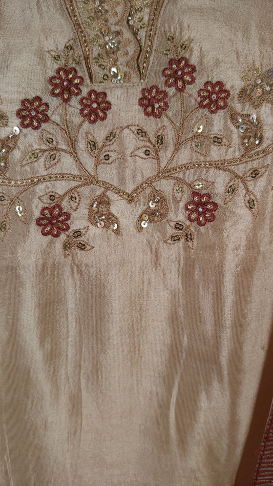 Peach Colour Kurti Set(LC-WKIS_DR 4042 C)