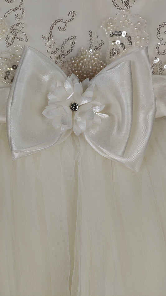 Ivory Colour Party Frock(GE-GFRP_1543)