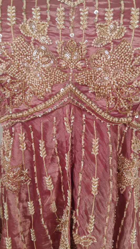 Mauve Colour Plazo Set(LE-WPZS_10758)