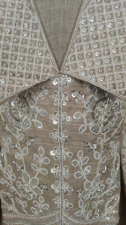 Beige Colour Plazo Set(LE-WPZS_22175)