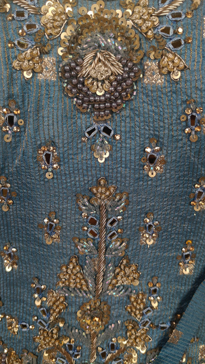Blue Colour Ghaghra Choli(LE-WGHC_9980)