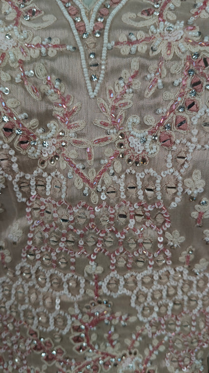 Cream Colour Ghaghra Choli(LE-WGHC_5016)
