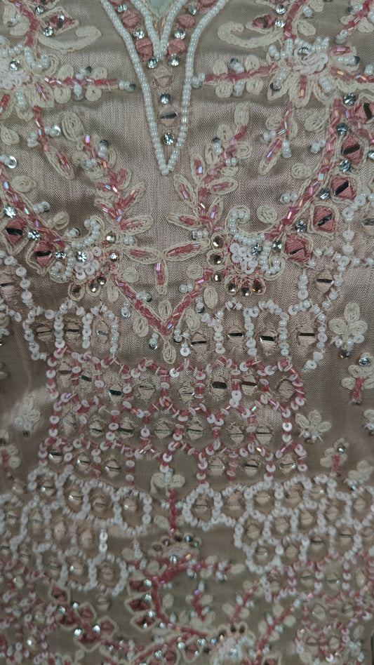Cream Colour Ghaghra Choli(LE-WGHC_5016)