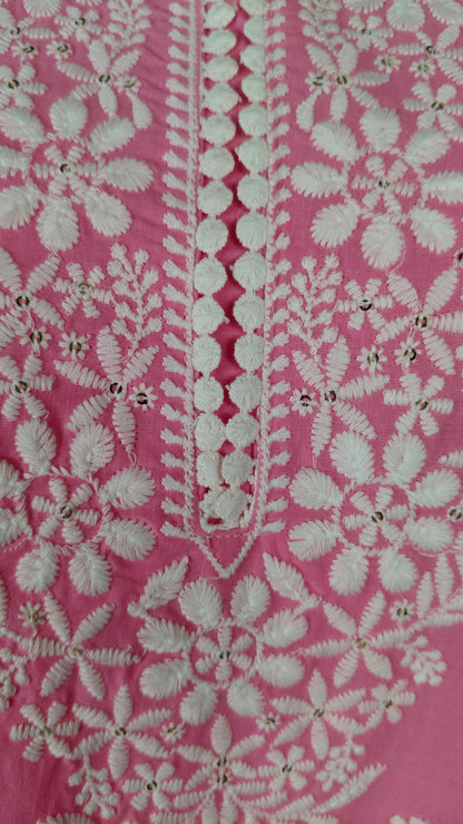 Pink Colour Kurti Set(LC-WKIS_1259)