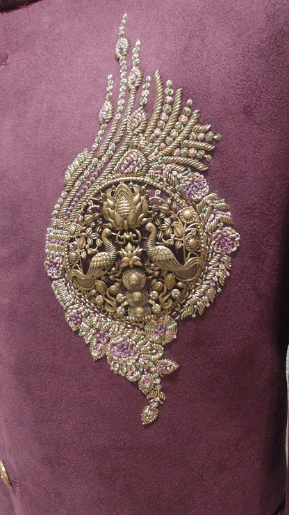 Wine Colour Jodhpuri Suit(ME-MJOD_4943)