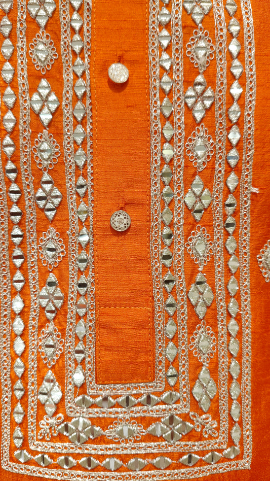 Orange Colour Kurta Set(ME-MKUS_5647)
