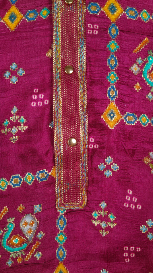 Rani Colour Kurta Set(ME-MKUS_4208 A)