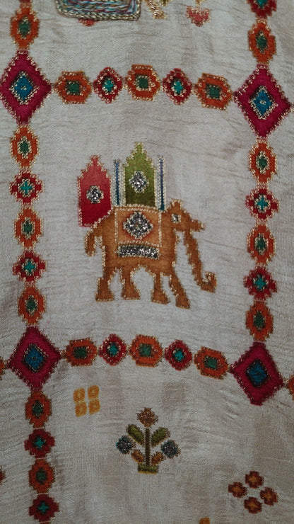 Beige Colour Kurta Set(ME-MKUS_4208)