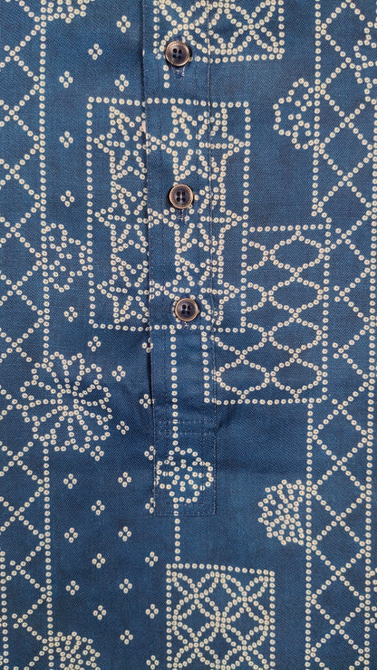 Teal Blue Colour Kurta Set(ME-MKUS_3957 G)