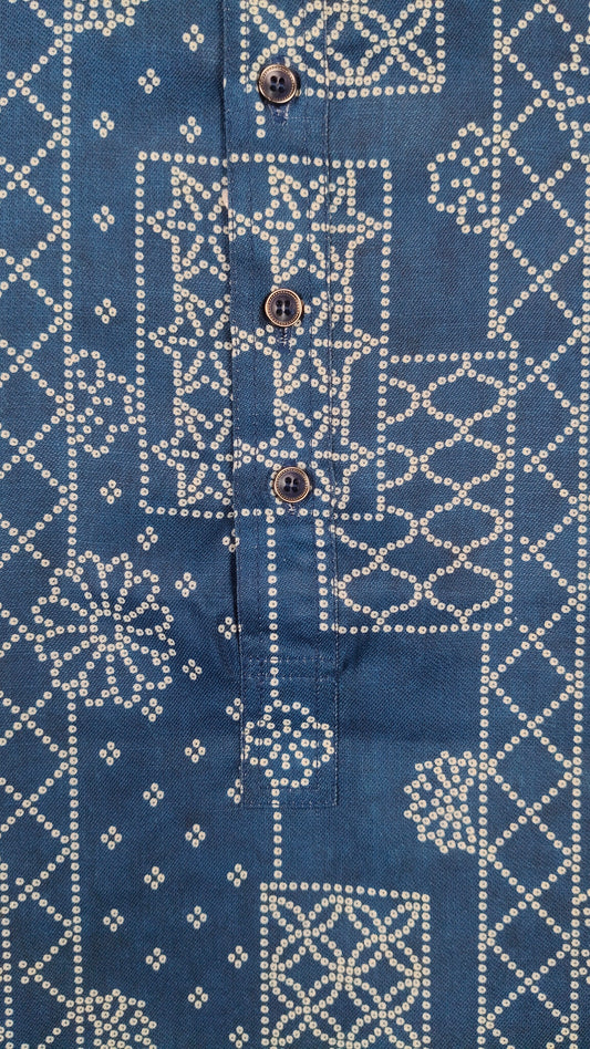 Teal Blue Colour Kurta Set(ME-MKUS_3957 G)