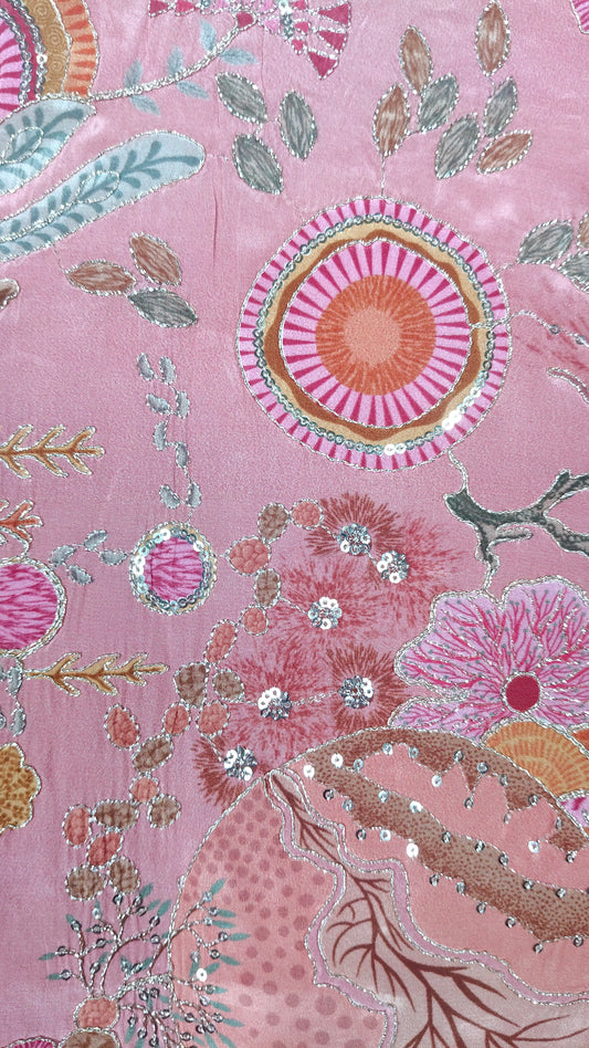 Peach Colour Plazo Set(GE-GPZS_1772)