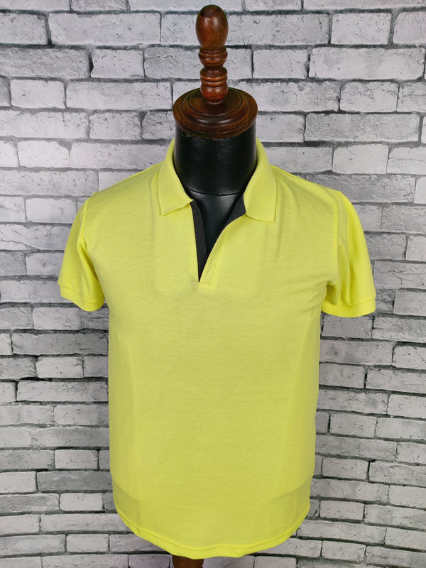 Yellow Colour T-Shirt (MC-01_CR-QB-12 Yellow)