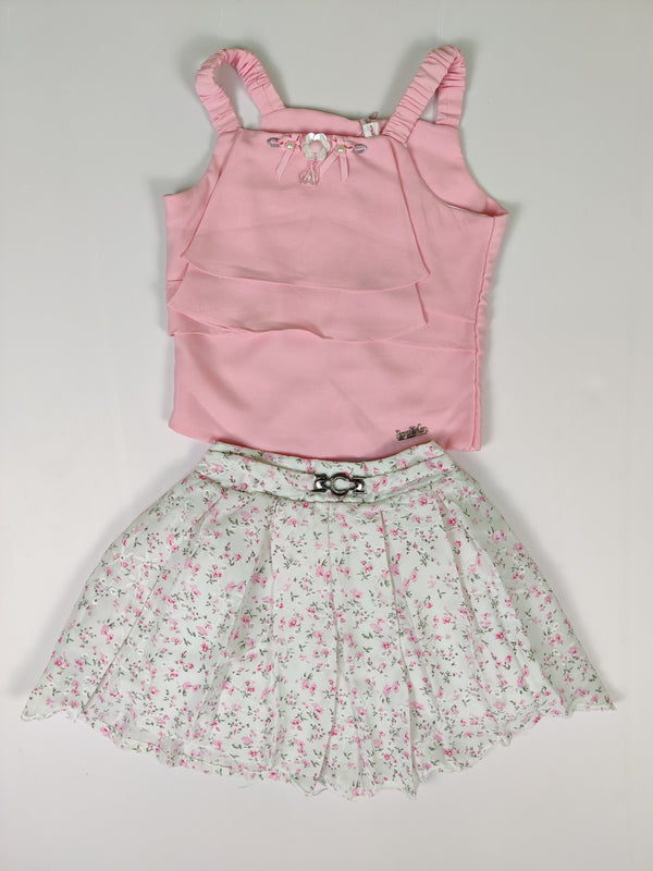 Pink Colour Skirt Top Set (GC-GSKT_3549)