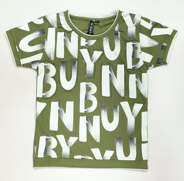 Olive Green Colour T- Shirt(BC-01_5966)