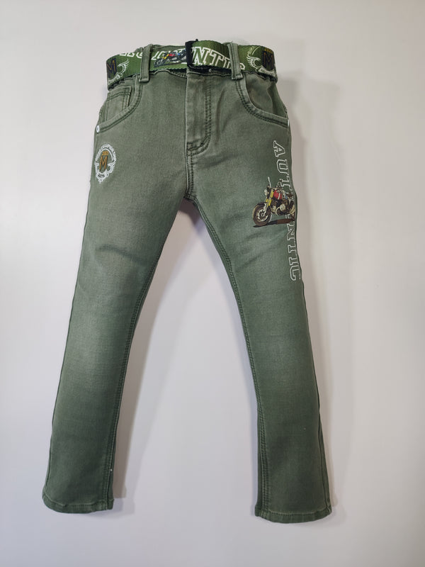 Green Colour Jean (BC-04_4175)