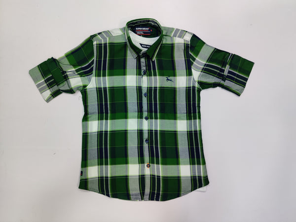 Green Colour Shirt With T-Shirt(BC-02_3055)