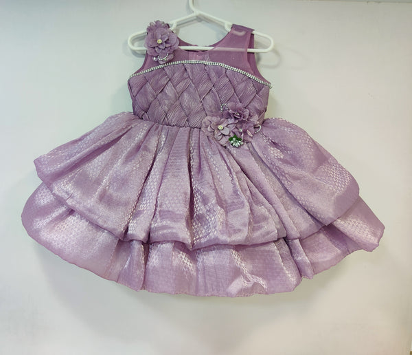 Onion Pink Colour Party Frock (GE-GFRP_778)