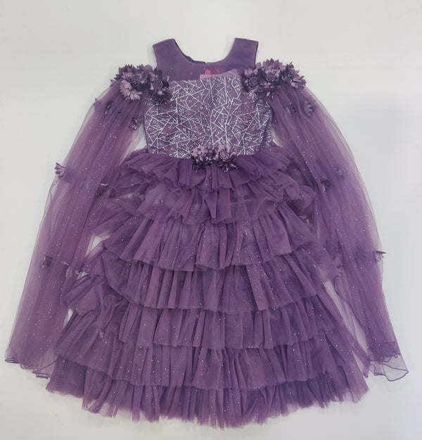 Purple Colour Gown(GE-GGWN_5033)