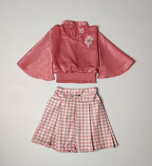 Rust Colour Skirt Blouse(GC-GSKT_1320)