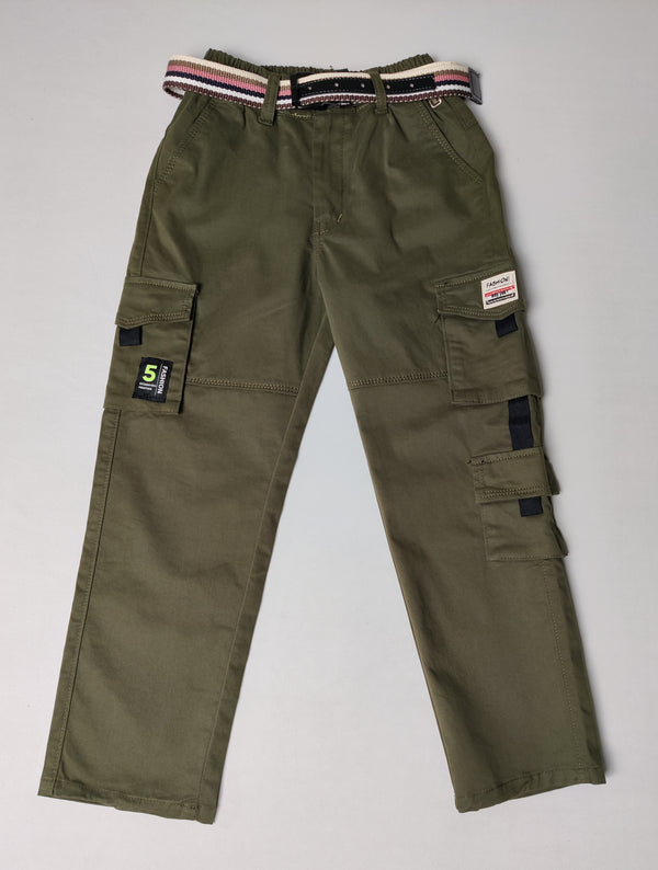 Olive Green Colour Cargo Pant(BC-BPAN_80055)
